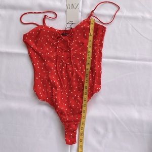 Zara lace up star bodysuit
